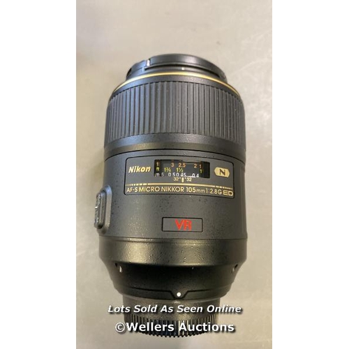 9767 - NIKON AF-S MICRO NIKKOR 105MM 1:2.8G ED CAMERA LENS