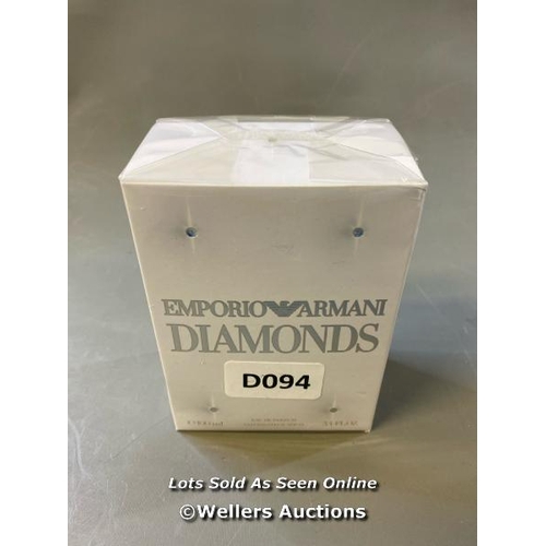 9790 - NEW EMPORIO ARMANI DIAMONDS EAU DE PARFUM 100ML