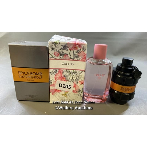 9809 - VIKTOR ROLF SPICEBOMB EXTREME EAU DE PARFUM 90ML AND ZARA ORCHID EAU DE PARFUM 180ML