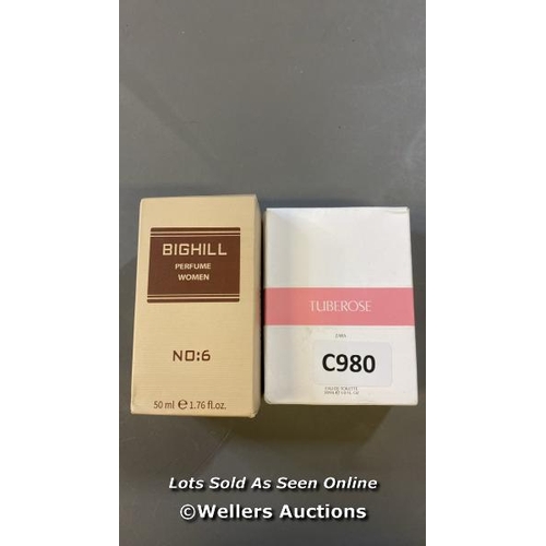 9820 - X1 BIGHILL NO 6 PERFUME 50ML AND X1 ZARA TUBEROSE EAU DE TOILETTE 30ML