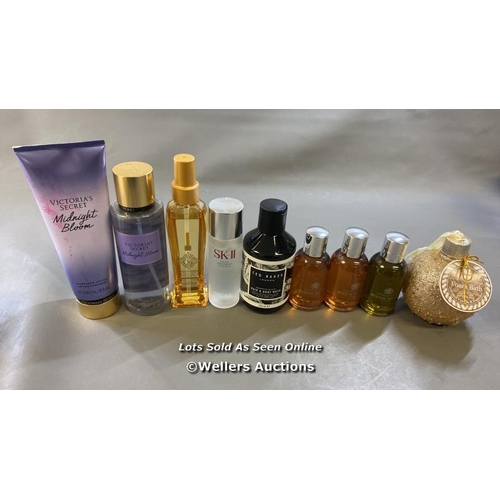 9842 - ASSORTMENT OF COSMETICS INCL. MOLTON BROWN SHOWER GEL, VICTORIA'S SECRET FRAGRANCE MIST AND LOTION, ... 