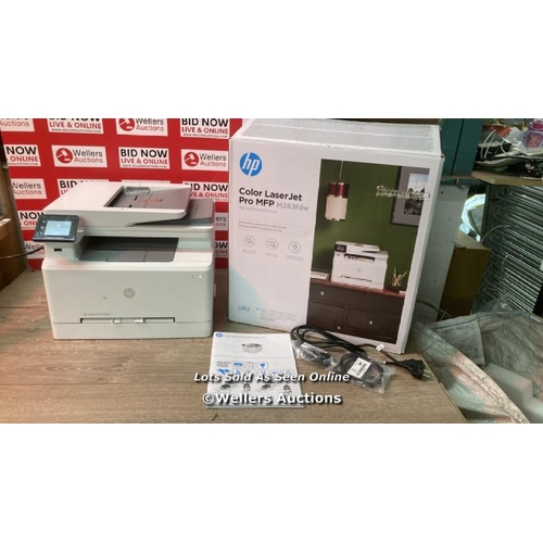 6053 - HP M283FDW COLOUR LASERJET PRO PRINTER / POWERS UP / MINIMAL SIGNS OF USE / P5