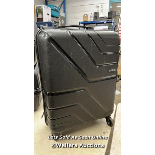 6098 - AMERICAN TOURISTER JET DRIVER 55CM CARRY ON HARDSIDE SPINNER CASE / SOME SIGNS OF USE BUT ALL APPEAR... 