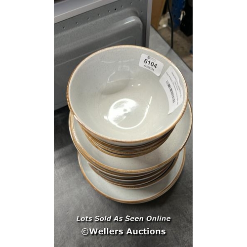 6103 - OVER & BACK STONEWARE DINNERWARE SET / APPEARS NEW, WITHOUT BOX / COMPLETE SET (X4 OF EVERYTHING, BU... 