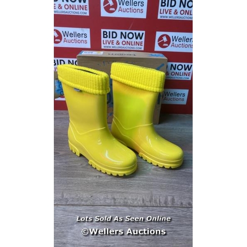 6175 - CHILDRENS NEW TERM WELLINGTON BOOTS / 2-3 / C28