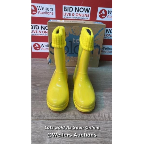 6175 - CHILDRENS NEW TERM WELLINGTON BOOTS / 2-3 / C28