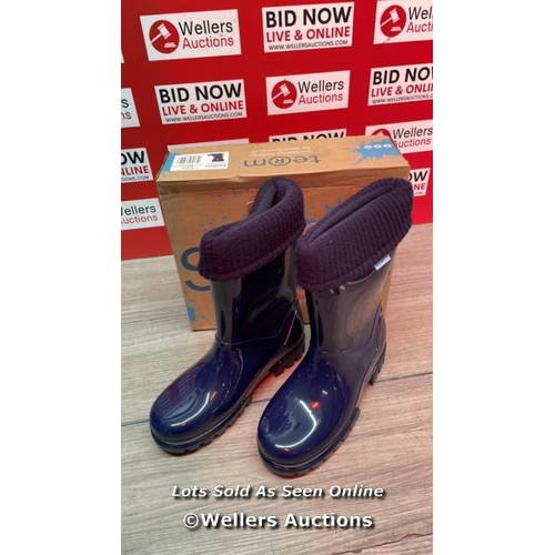 6181 - CHILDRENS NEW TERM WELLINGTON BOOTS / 2-3 / C28