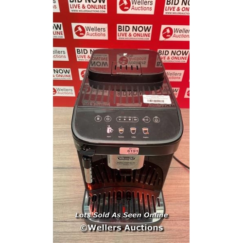 6191 - DE'LONGHI MAGNIFICA EVO BEAN TO CUP COFFEE MACHINE ECAM290.22.B / 4 COFFEE BASED ONE-TOUCH RECIPES /... 