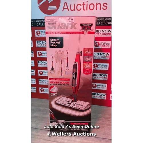 6193 - SHARK S6003UKCO STEAM MOP / NO POWER / SIGNS OF USE / E31