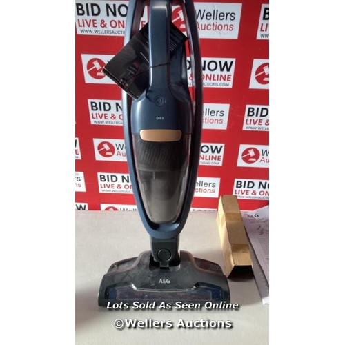 7047 - AEG QX6-1-46DB 2-IN-1 CORDLESS VACUUM CLEANER, DENIM BLUE / UNTESTED / WITHOUT POWER SUPPLY / SIGNS ... 