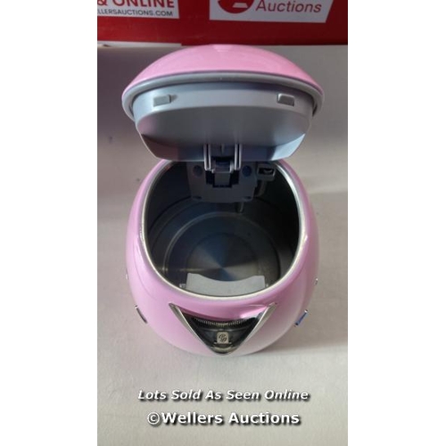 7066 - SMEG KLF03 KETTLE, PINK / SIGNS OF USE / WITHOUT BASE / UNABLE TO TEST / G11