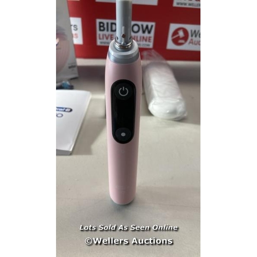 7070 - ORAL-B IO6 ELECTRIC TOOTHBRUSH, PINK / APPEARS NEW OPEN BOX / G11