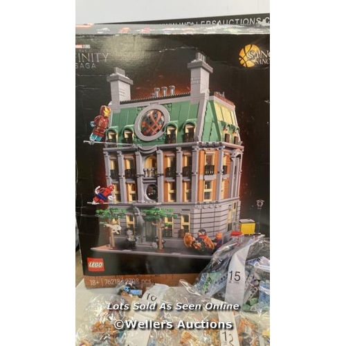 7124 - LEGO THE INFINITY SAGA SANCTUM SANCTORUM - 76218 / SEE IMAGES FOR CONTENTS  & SEALED BAGS (1-18) / G... 