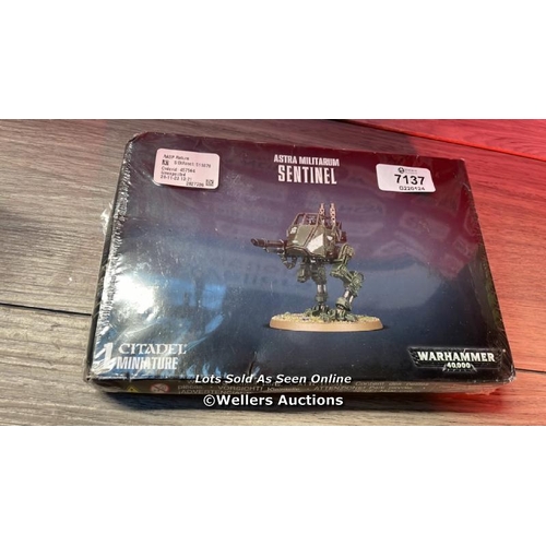 7137 - GAMES WORKSHOP WARHAMMER 40.000 ASTRA MILITARUM SENTINEL 1 CITADEL MINIATURE / SEALED / G8