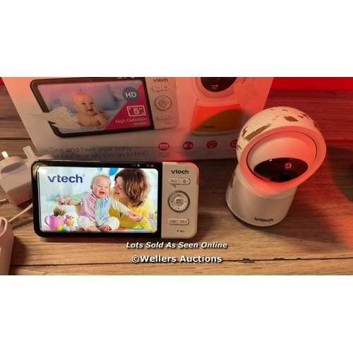 7152 - VTECH RM5754HD 5INCH SMART WI-FI 1080P VIDEO BABY MONITOR / POWERS UP / SIGNS OF USE / G9