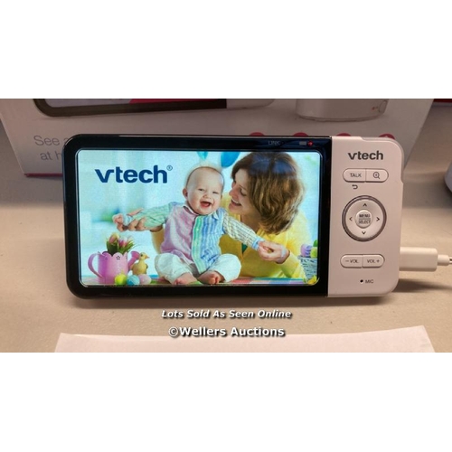 7156 - VTECH RM7767HD 7INCH SMART WI-FI BABY MONITOR / POWERS UP / SIGNS OF USE / MAY REQUIRE CHARGING / H1... 