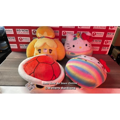 7174 - 4X SQUISHIES INCL. MARIO & HELLO KITTY / SEE IMAGES / H14