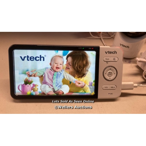 7179 - VTECH RM5764HD 5INCH SMART WI-FI 1080P VIDEO BABY MONITOR / POWERS UP / SIGNS OF USE / H15