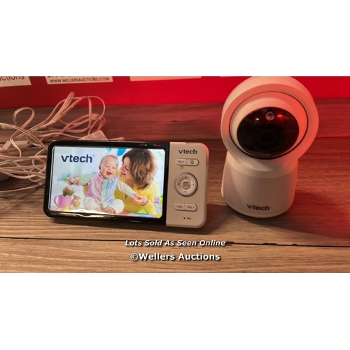 7180 - VTECH RM5754HD 5INCH SMART WI-FI 1080P VIDEO BABY MONITOR / POWERS UP / SIGNS OF USE / H15