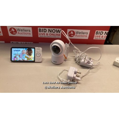 7181 - VTECH RM5754HD 5INCH SMART WI-FI 1080P VIDEO BABY MONITOR / POWERS UP / SIGNS OF USE / H15