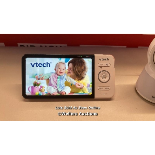 7181 - VTECH RM5754HD 5INCH SMART WI-FI 1080P VIDEO BABY MONITOR / POWERS UP / SIGNS OF USE / H15