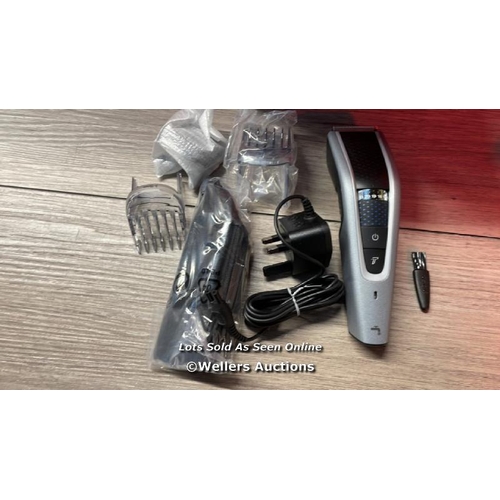 7205 - PHILIPS HC5630/13 SERIES 5000 CORDLESS HAIR CLIPPER WITHOUT TURBO MODE, SILVER / POWERS UP / APPEARS... 