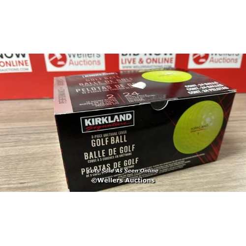 KIRKLAND SIGNATURE GOLF BALLS YELLOW / NEW & SEALED / E59