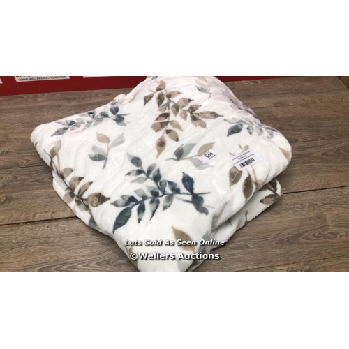 306 - LIFE COMFORT PRINTED PLUSH THROW / APPEARS NEW / E18