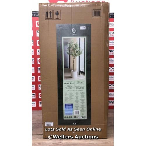 311 - ARTIFICIAL OLIVE TREE IN PLANTER / NEW & SEALED / P15