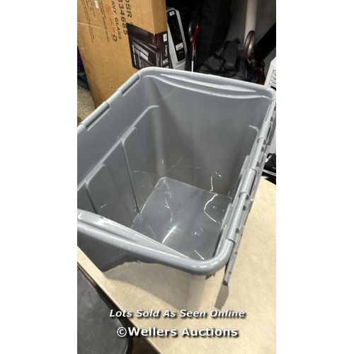 321 - WHAM 80 LITRE GREY CROC BOX & LID / NEW / P16