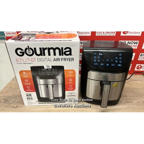 328 - GOURMIA 6.7L DIGITIAL AIR FRYER / POWERS UP, SIGNS OF USE  / E19