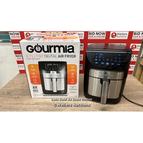 330 - GOURMIA 6.7L DIGITIAL AIR FRYER / POWERS UP, SIGNS OF USE  / E20