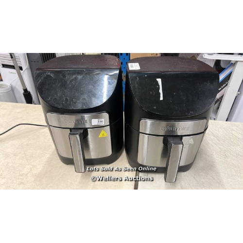 336 - 2X GOURMIA 6.7L DIGITIAL AIR FRYER / C2