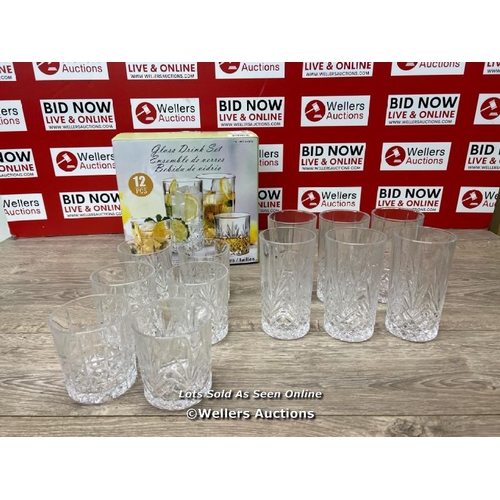 93 - KING CRYSTAL GLASSWARE SET / APPEARS NEW OPEN BOX / E81