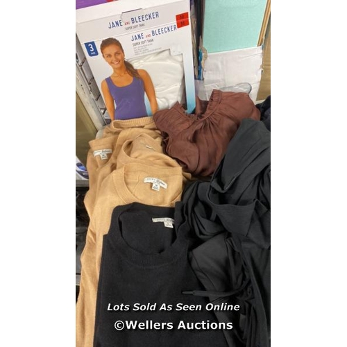 410 - SELECTION OF LADIES NEW CLOTHING INCL. MATTY M AND HILARY RADLEY / MIXED SIZES