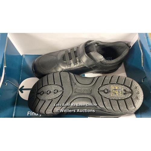 421 - CHILDRENS NEW TERM FOOTWEAR BLACK SHOES / UK 2