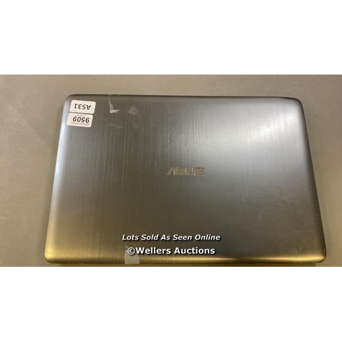 9509 - ASUS LAPTOP K501U / 8GB RAM / 1TB HD / I7-6500U @ 2.50GHZ / SN: G5N0CX06X095198  / RELOADED WITH WIN... 