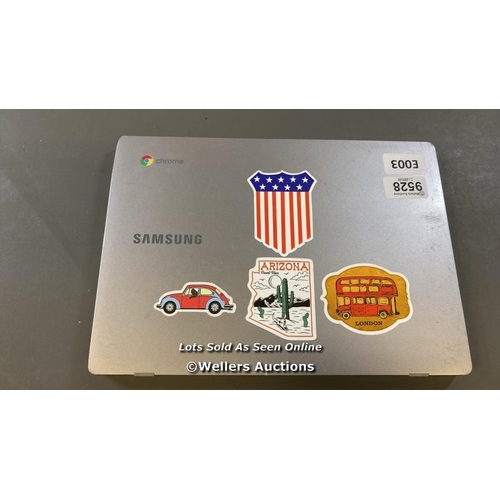 9528 - SAMSUNG CHROMEBOOK / RESTORED TO FACTORY DEFAULTS AND POWER UP TESTED