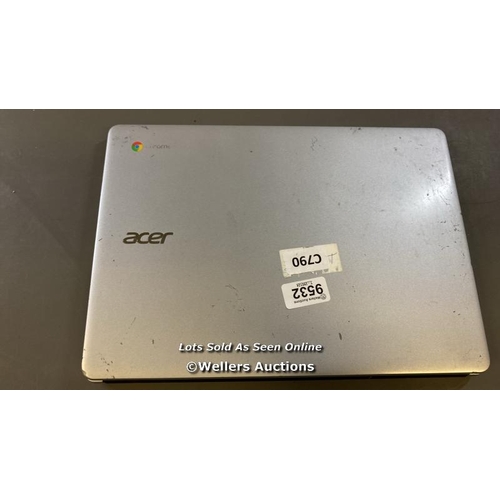 9532 - ACER CHROMEBOOK / N19Q2 / SN: NXAUDEK0011291A3B47611 / RESTORED TO FACTORY DEFAULTS AND POWER UP TES... 