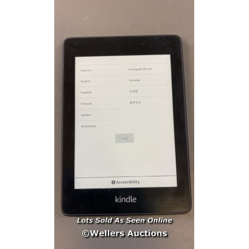 9563 - AMAZON KINDLE PAPERWHITE / PQ94WIF / RESTORED TO FACTORY DEFAULTS