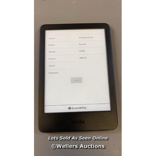 9566 - AMAZON KINDLE / 11TH GEN (2022) / C2V2L3 / RESTORED TO FACTORY DEFAULTS