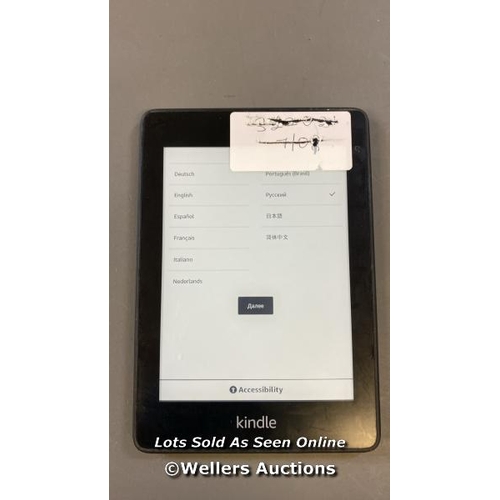 9572 - AMAZON KINDLE PAPERWHITE / PQ94WIF / RESTORED TO FACTORY DEFAULTS