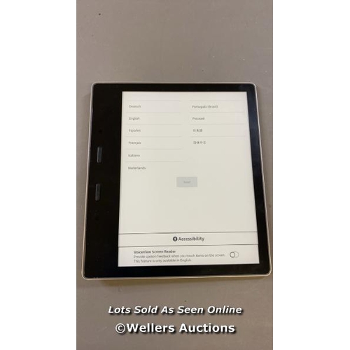 9578 - AMAZON KINDLE OASIS 2 - 9TH GEN / CW24WI / RESTORED TO FACTORY DEFAULTS