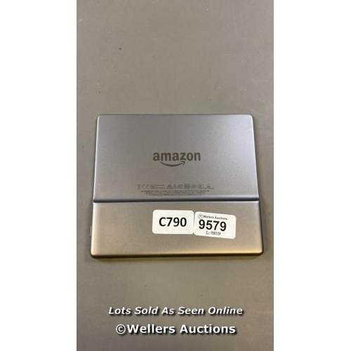 9579 - AMAZON KINDLE OASIS - 9TH GEN / S8IN4O / RESTORED TO FACTORY DEFAULTS