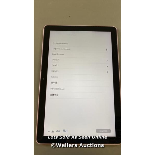 9589 - AMAZON FIRE HD 10 10.1'' (2021) / T76N2B / RESTORED TO FACTORY DEFAULTS