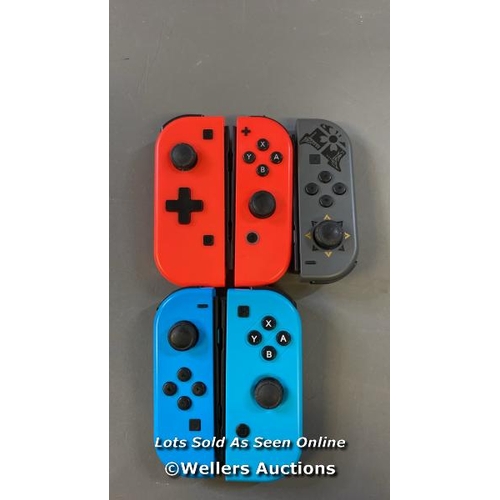 9594 - X3 NINTENDO JOYCONS AND X2 GENERIC JOYCONS