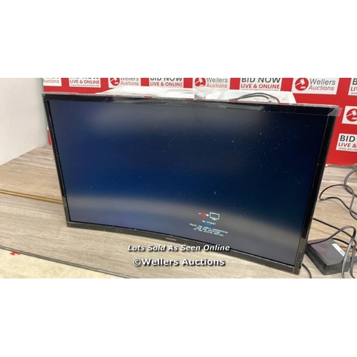 8230 - SAMSUNG S36C 24 INCH FULL HD 75HZ VA CURVED MONITOR, LS24C360EAUXXU / MINIMAL SIGNS OF USE / POWERS ... 