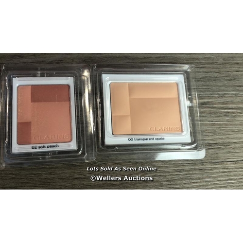 8234 - 6X ASSORTED NEW CLARINS PARIS POWDER FOUNDATION  / G3