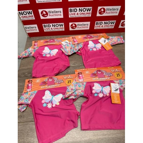 4421 - 4X CHILDRENS NEW UV SKINZ 3PC SWIMWEAR SET / SIZE 2T / C26