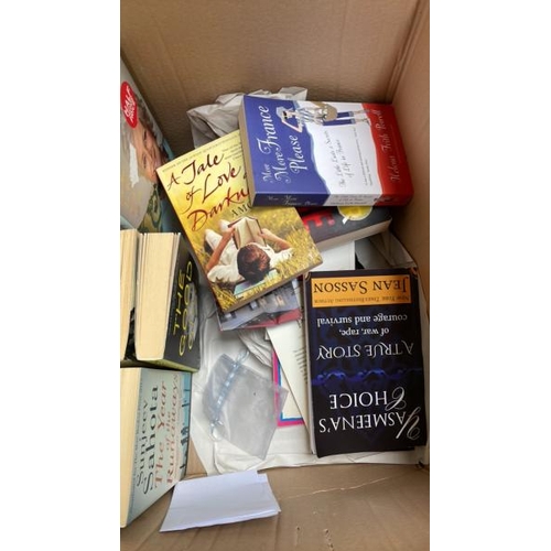 23 - BOX OF ASSORTED BOOKS, VARIOUS TITLES AND GENRES, CONTAINER NO: 10030 / LOT LOCATION: WEYBRIDGE (KT1... 